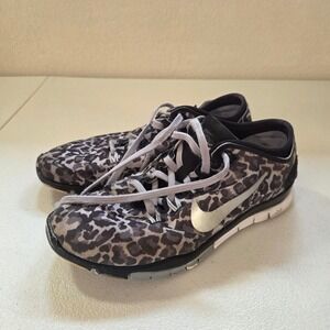 Nike Free TR Fit 4 Leopard Print Training Shoes Women's Size 5 US